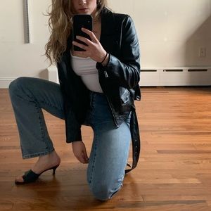 Chic Bod & Christensen buckled leather jacket